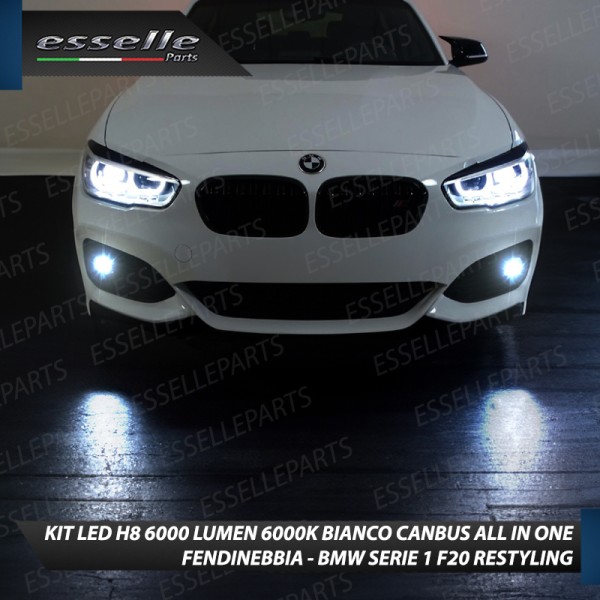 Kit Full LED H8 6000 LUMEN Canbus 6000K Fendinebbia per BMW SERIE 1 F20 RESTYLING