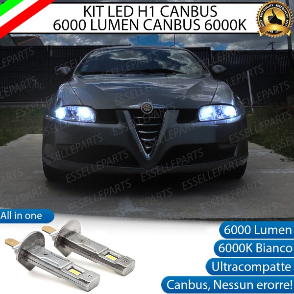 Kit Full LED coppia H1 6000 LUMEN Fendinebbia per Alfa Romeo GT