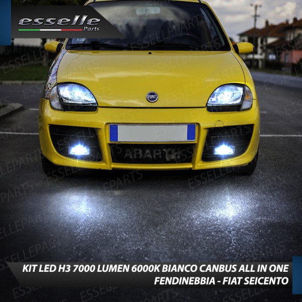 Kit Full LED H3 7000 Lumen Fendinebbia per FIAT SEICENTO