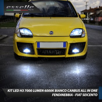 Kit Full LED H3 7000 Lumen Fendinebbia per FIAT SEICENTO