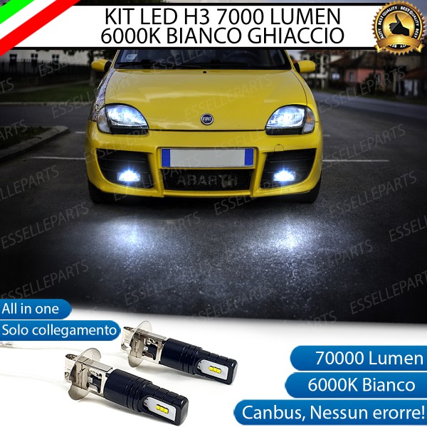 Kit Full LED H3 7000 Lumen Fendinebbia per FIAT SEICENTO