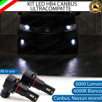 Kit Full LED HB4 6000 LUMEN Canbus 6000K Bianco Fendinebbia per Seat Alhambra 7N