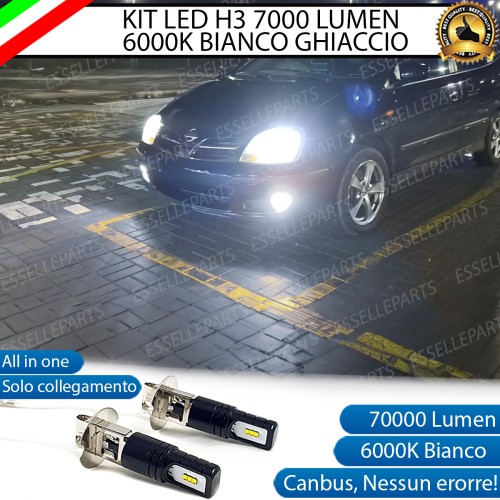 Kit Full LED H3 7000 Lumen Fendinebbia per Nissan Almera Tino