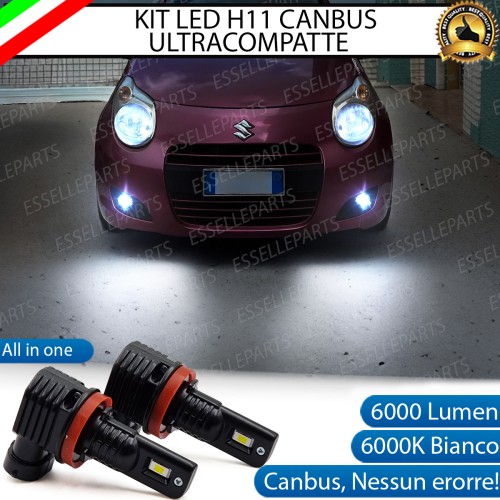 Kit Full LED H11 6000 LUMEN Canbus 6000K Bianco Fendinebbia Suzuki Alto MK7