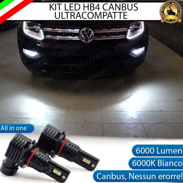Kit Full LED HB4 6000 LUMEN Canbus 6000K Bianco Fendinebbia per VW Amarok