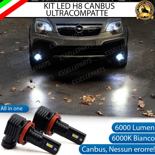 Kit Full LED H8 6000 LUMEN Canbus 6000K Fendinebbia OPEL ANTARA fino al 2010