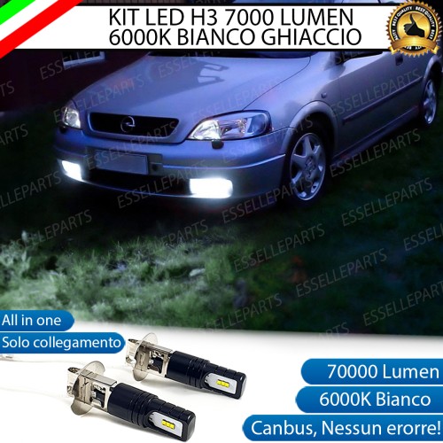 Kit Full LED H3 7000 Lumen Fendinebbia Opel Astra G