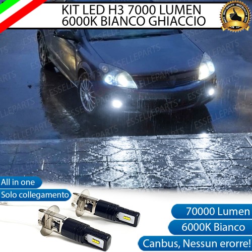 Kit Full LED H3 7000 Lumen Fendinebbia Opel Astra H