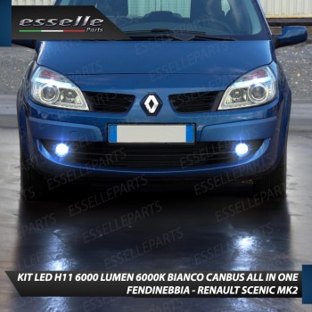 Kit Full LED H11 6000 LUMEN Canbus 6000K Bianco Fendinebbia RENAULT SCENIC MK2 Kit Full LED H11 6000 LUMEN Canbus 6000K Bianco Fendinebbia RENAULT SCENIC MK2