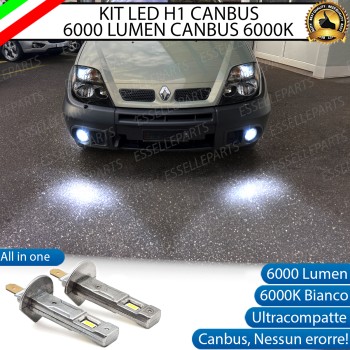 Kit Full LED coppia H1 6000 LUMEN Fendinebbia per RENAULT SCENIC MK1