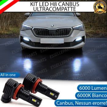 Kit Full LED H8 6000 LUMEN Canbus 6000K Fendinebbia SKODA SCALA
