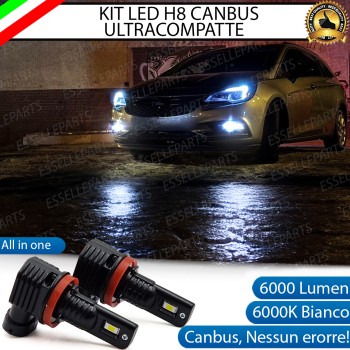 Kit Full LED H8 6000 LUMEN Canbus 6000K Fendinebbia Opel Astra K Kit Full LED H8 6000 LUMEN Canbus 6000K Fendinebbia Opel Astra K