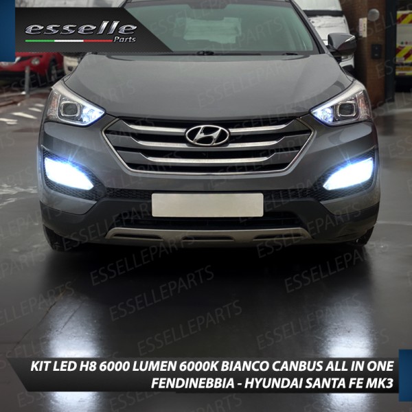 Kit Full LED H8 6000 LUMEN Canbus 6000K Fendinebbia HYUNDAI SANTA FE MK3