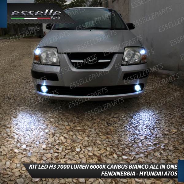 Kit Full LED H3 7000 Lumen Fendinebbia per HYUNDAI ATOS