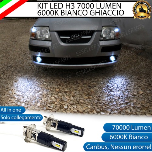 Kit Full LED H3 7000 Lumen Fendinebbia per HYUNDAI ATOS