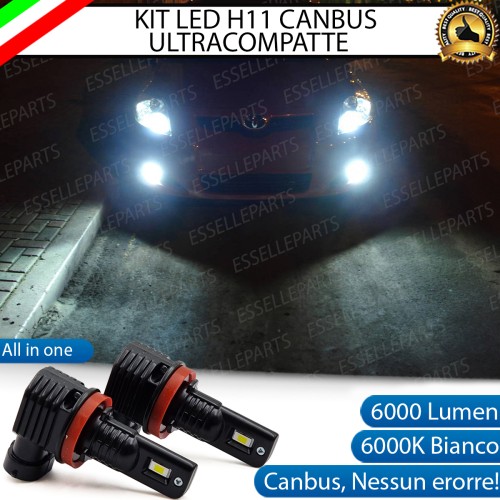 Kit Full LED H11 6000 LUMEN Canbus 6000K Bianco Fendinebbia TOYOTA AURIS MK1