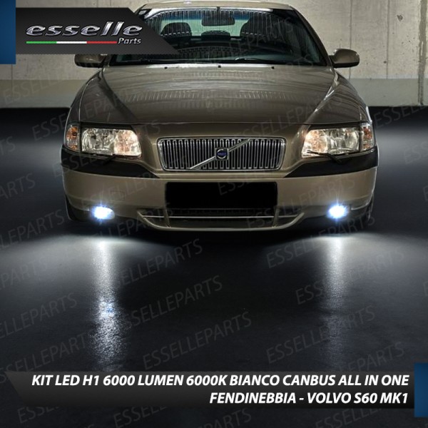 Kit Full LED coppia H1 6000 LUMEN Fendinebbia per VOLVO S60 MK1