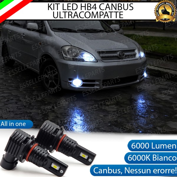 Kit Full LED HB4 6000 LUMEN Canbus 6000K Bianco Fendinebbia per Toyota Avensis Verso