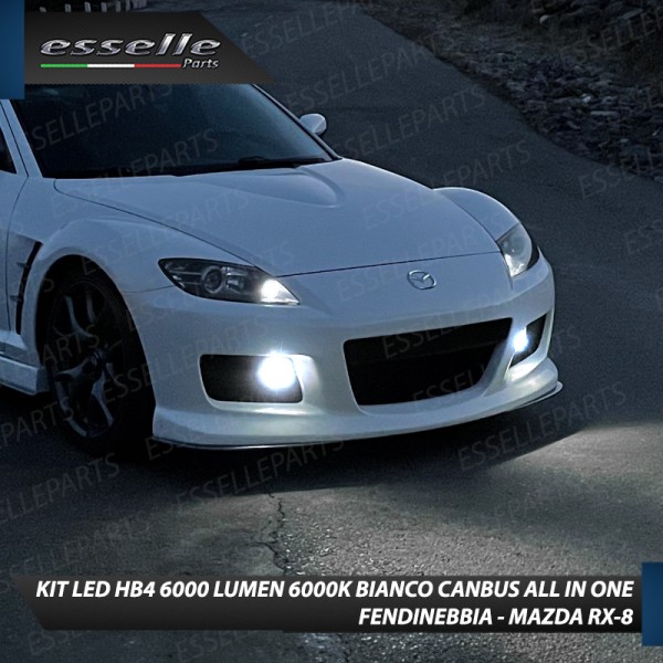 Kit Full LED HB4 6000 LUMEN Canbus 6000K Bianco Fendinebbia per MAZDA RX-8