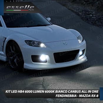 Kit Full LED HB4 6000 LUMEN Canbus 6000K Bianco Fendinebbia per MAZDA RX-8
