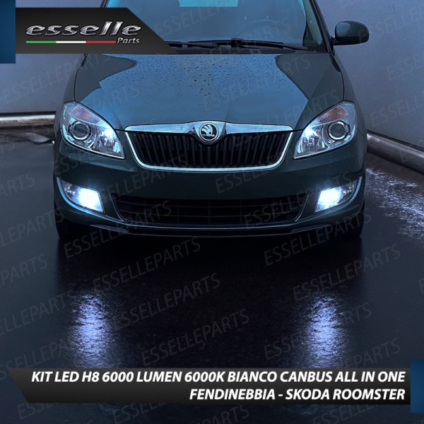 Kit Full LED H8 6000 LUMEN Canbus 6000K Fendinebbia per SKODA ROOMSTER