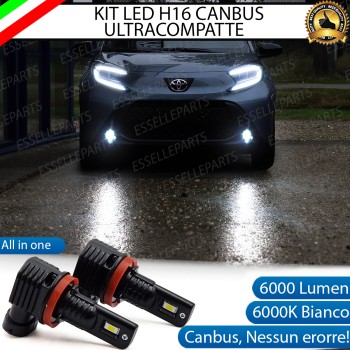 Kit Full LED H16 6000 LUMEN Canbus 6000K Bianco Fendinebbia Toyota Aygo X