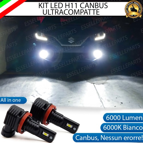 Kit Full LED H11 6000 LUMEN Canbus 6000K Bianco Fendinebbia per Suzuki Baleno