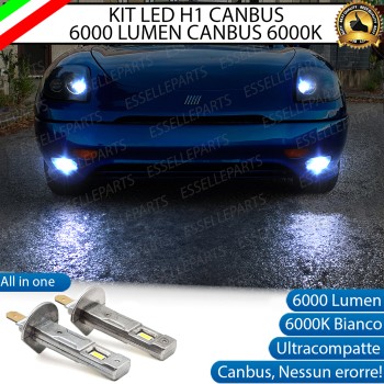 Kit Full LED coppia H1 6000 LUMEN Fendinebbia per Fiat Barchetta