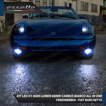 Kit Full LED coppia H1 6000 LUMEN Fendinebbia per Fiat Barchetta
