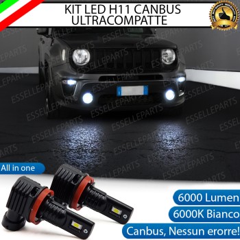 Kit Full LED H11 6000 LUMEN Canbus 6000K Bianco Fendinebbia per JEEP RENEGADE Kit Full LED H11 6000 LUMEN Canbus 6000K Bianco Fendinebbia per JEEP RENEGADE