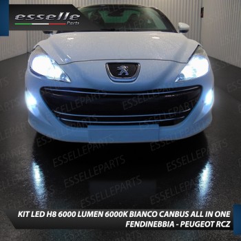 Kit Full LED H8 6000 LUMEN Canbus 6000K Fendinebbia per PEUGEOT RCZ