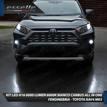 Kit Full LED H16 6000 LUMEN Canbus 6000K Bianco Fendinebbia TOYOTA RAV4 MK5