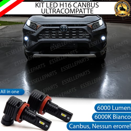 Kit Full LED H16 6000 LUMEN Canbus 6000K Bianco Fendinebbia TOYOTA RAV4 MK5