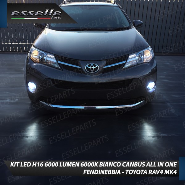 Kit Full LED H16 6000 LUMEN Canbus 6000K Bianco Fendinebbia TOYOTA RAV4 MK4