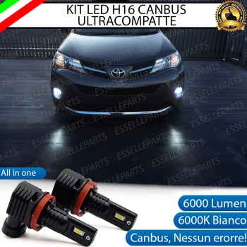 Kit Full LED H16 6000 LUMEN Canbus 6000K Bianco Fendinebbia TOYOTA RAV4 MK4