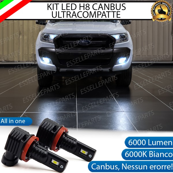 Kit Full LED H8 6000 LUMEN Canbus 6000K Fendinebbia per FORD RANGER MK4