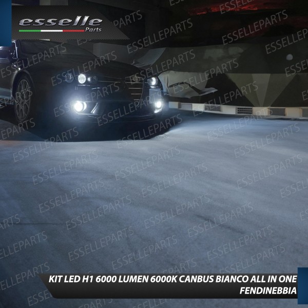 Kit Full LED coppia H1 6000 LUMEN Fendinebbia per Alfa Romeo Brera