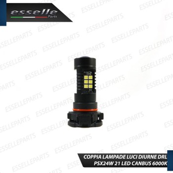 Coppia Lampade PSX24W 21 led 6000K bianco Fendinebbia Citroen C3 Mk2