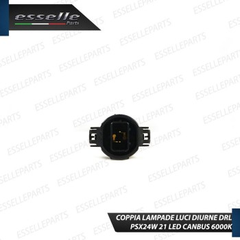 Coppia Lampade PSX24W 21 led 6000K bianco Fendinebbia Citroen C3 Mk2