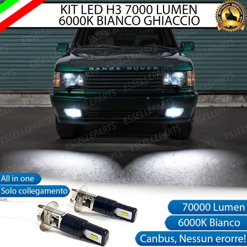 Kit Full LED H3 7000 Lumen Fendinebbia per RANGE ROVER MK2