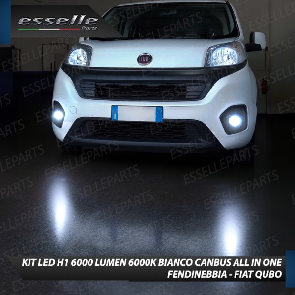 Kit Full LED coppia H1 6000 LUMEN Fendinebbia per FIAT QUBO
