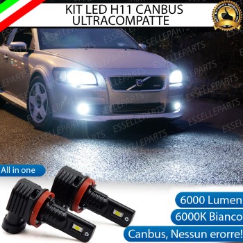 Kit Full LED H11 6000 LUMEN Canbus 6000K Bianco Fendinebbia per VOLVO C70 mk2 Kit Full LED H11 6000 LUMEN Canbus 6000K Bianco Fendinebbia per VOLVO C70 mk2