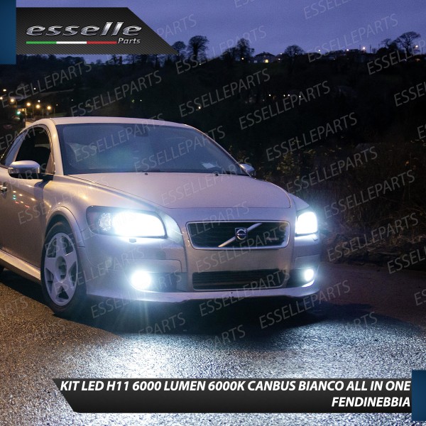 Kit Full LED H11 6000 LUMEN Canbus 6000K Bianco Fendinebbia per VOLVO C70 mk2
