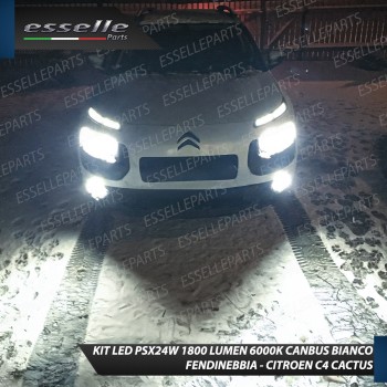 Lampade PSX24W 1800 LUMEN Fendinebbia CITROEN C4 CACTUS Restyling