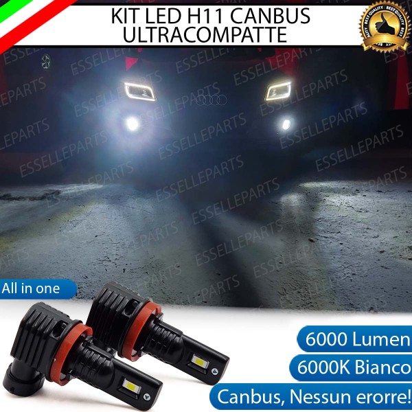 Kit Full LED H11 6000 LUMEN Canbus 6000K Bianco Fendinebbia AUDI Q5 8R