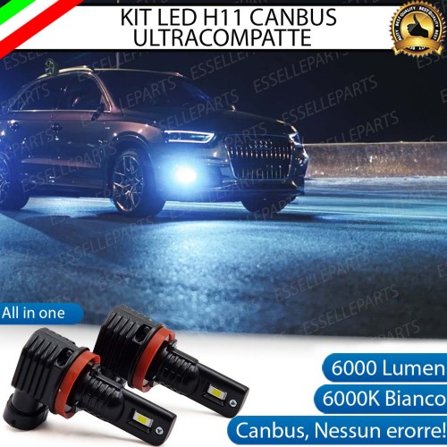 Kit Full LED H11 6000 LUMEN Canbus 6000K Bianco Fendinebbia AUDI Q3
