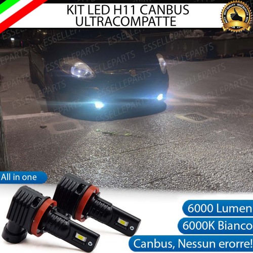 Kit Full LED H11 6000 LUMEN Canbus 6000K Bianco Fendinebbia per FIAT PUNTO EVO