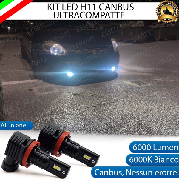 Kit Full LED H11 6000 LUMEN Canbus 6000K Bianco Fendinebbia per FIAT PUNTO