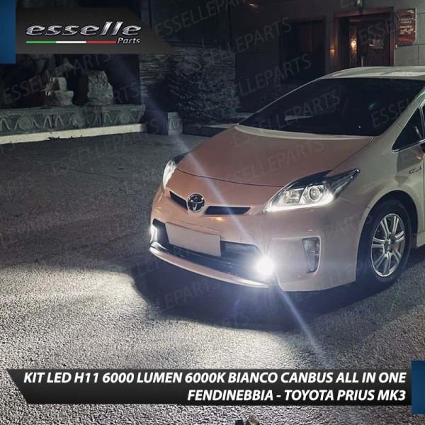Kit Full LED H11 6000 LUMEN Canbus 6000K Bianco Fendinebbia per TOYOTA PRIUS MK3
