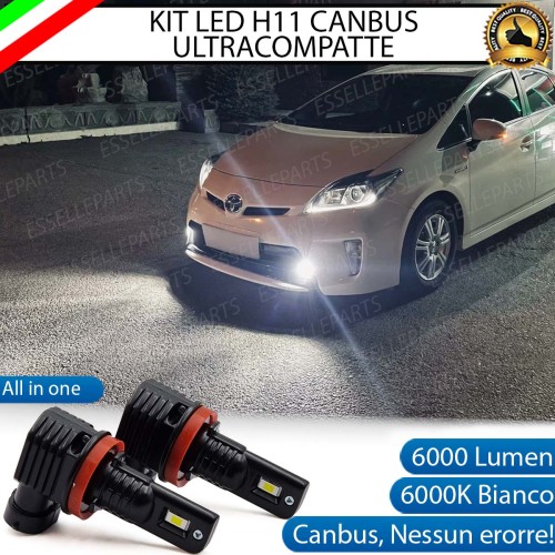 Kit Full LED H11 6000 LUMEN Canbus 6000K Bianco Fendinebbia per TOYOTA PRIUS MK3